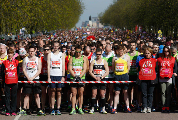 london marathon moment of silence