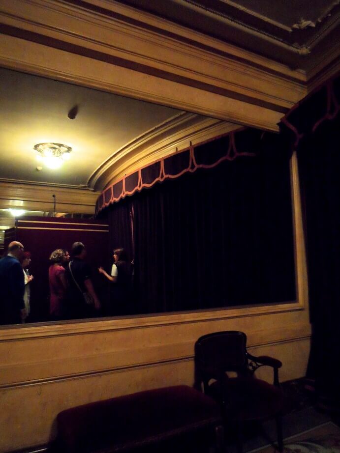 entering the theatre