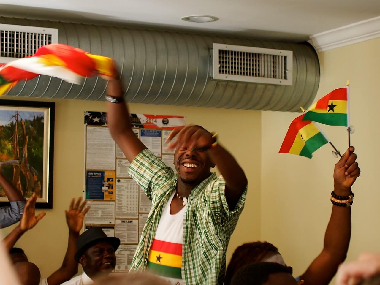 Ghana vs. Germany, Papaye Restaurant, The Bronx