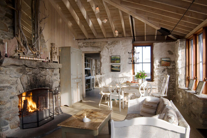 rustic living room