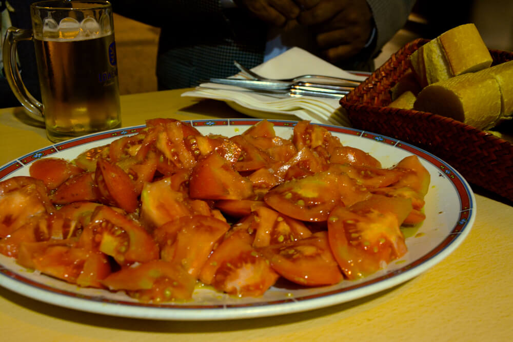 Tomato salad, Bar Nestor, San Sebastian, Spain | nycexpeditionist.com